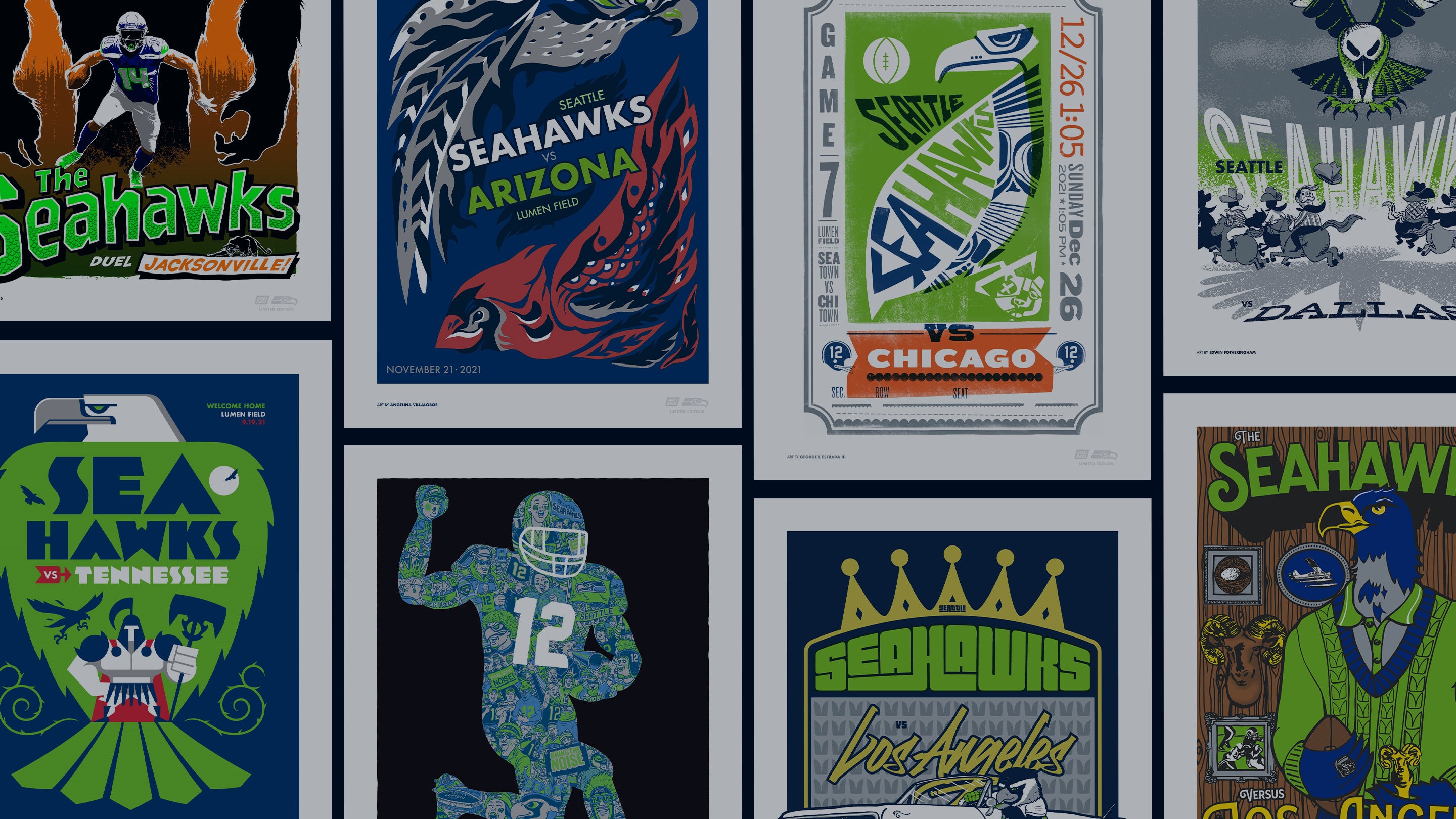 Seattle Seahawk® Gameday Posters - Mystery Made