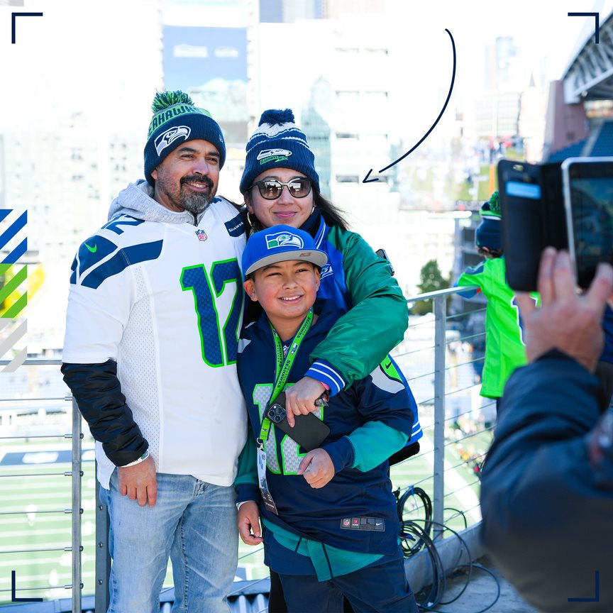 Gameday Experiences Pregame 12 Flag Raising Seahawks vs. Vikings