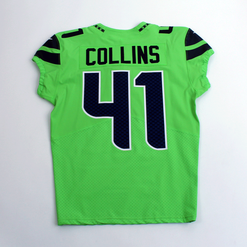 Team-Issued Alex Collins #41 Color Rush Jersey SA#10333