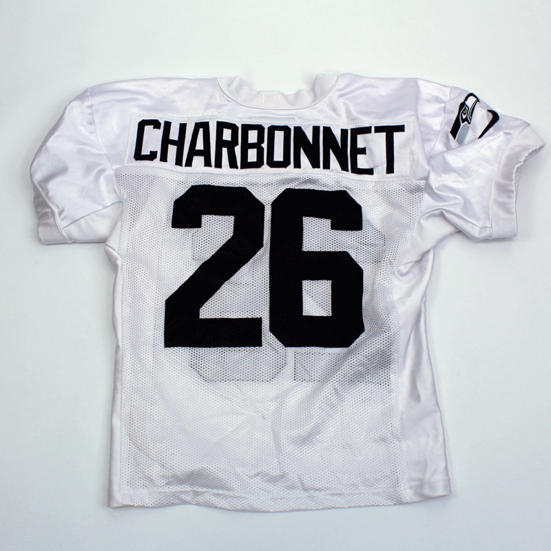 Team-Issued Zach Charbonnet #26 White Practice Jersey - SA#11164