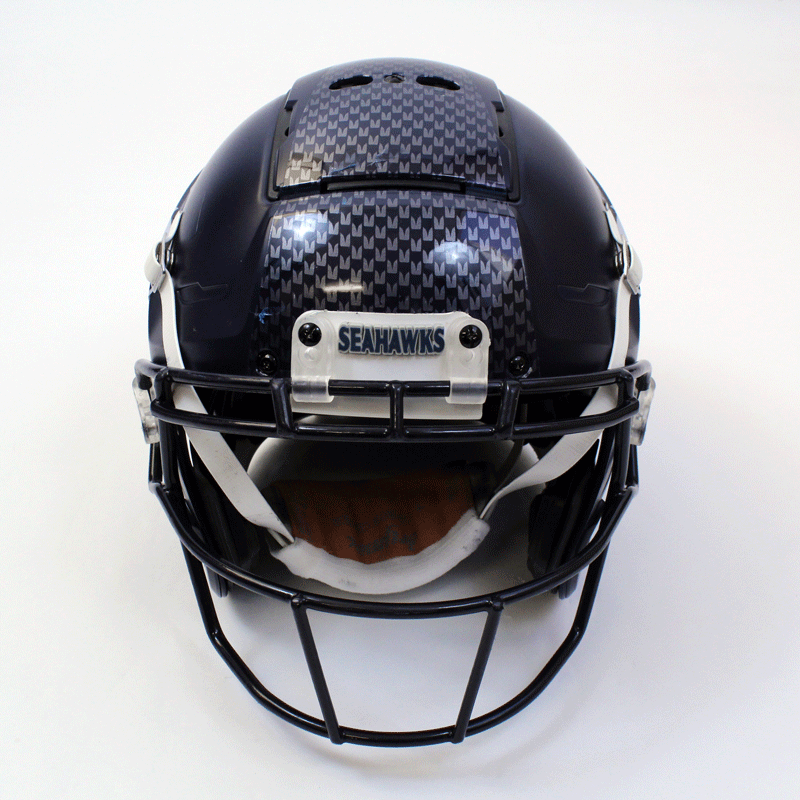 carbon fiber football helmets Game-Used Coby Bryant #8 Helmet 12.15.24-1.5.25