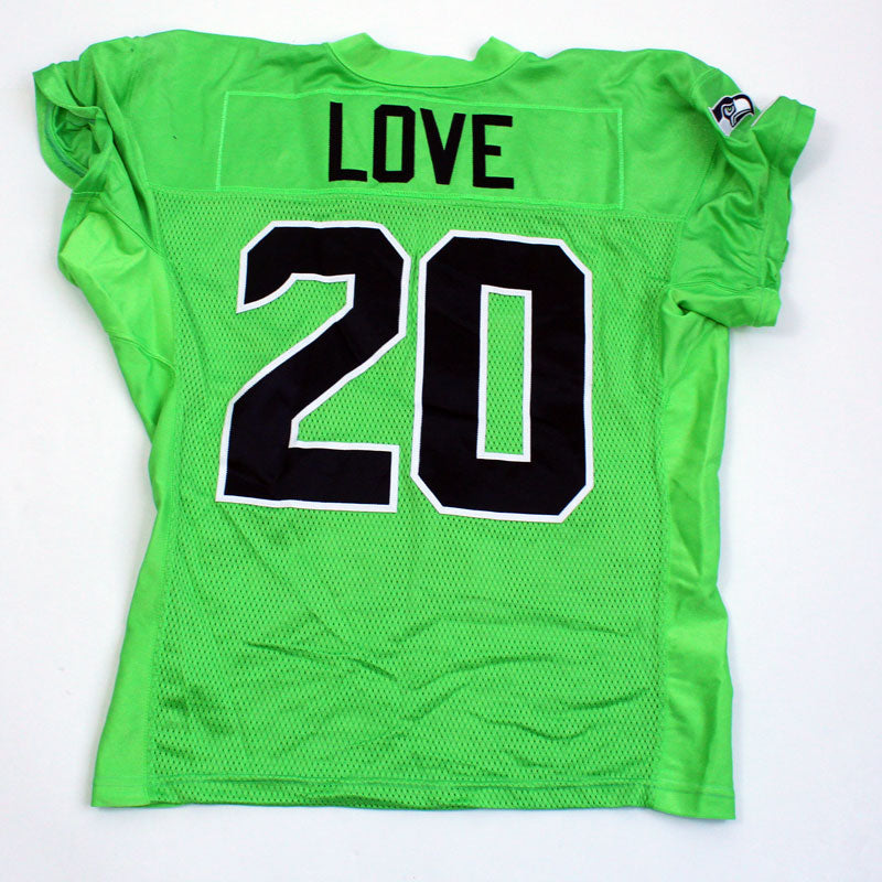 Team Issued Julian Love 20 Color Rush Practice Jersey SA 11079 Seattle Seahawks