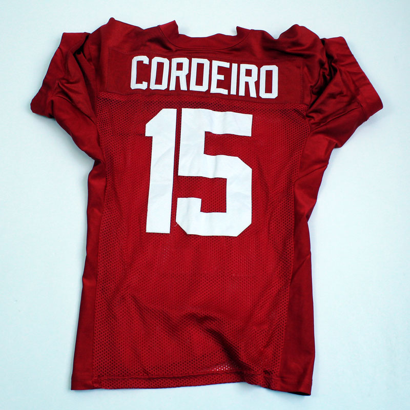 Chevan Team-Issued Chevan Corderio #15 Red Practice Jersey - SA#10855 ...